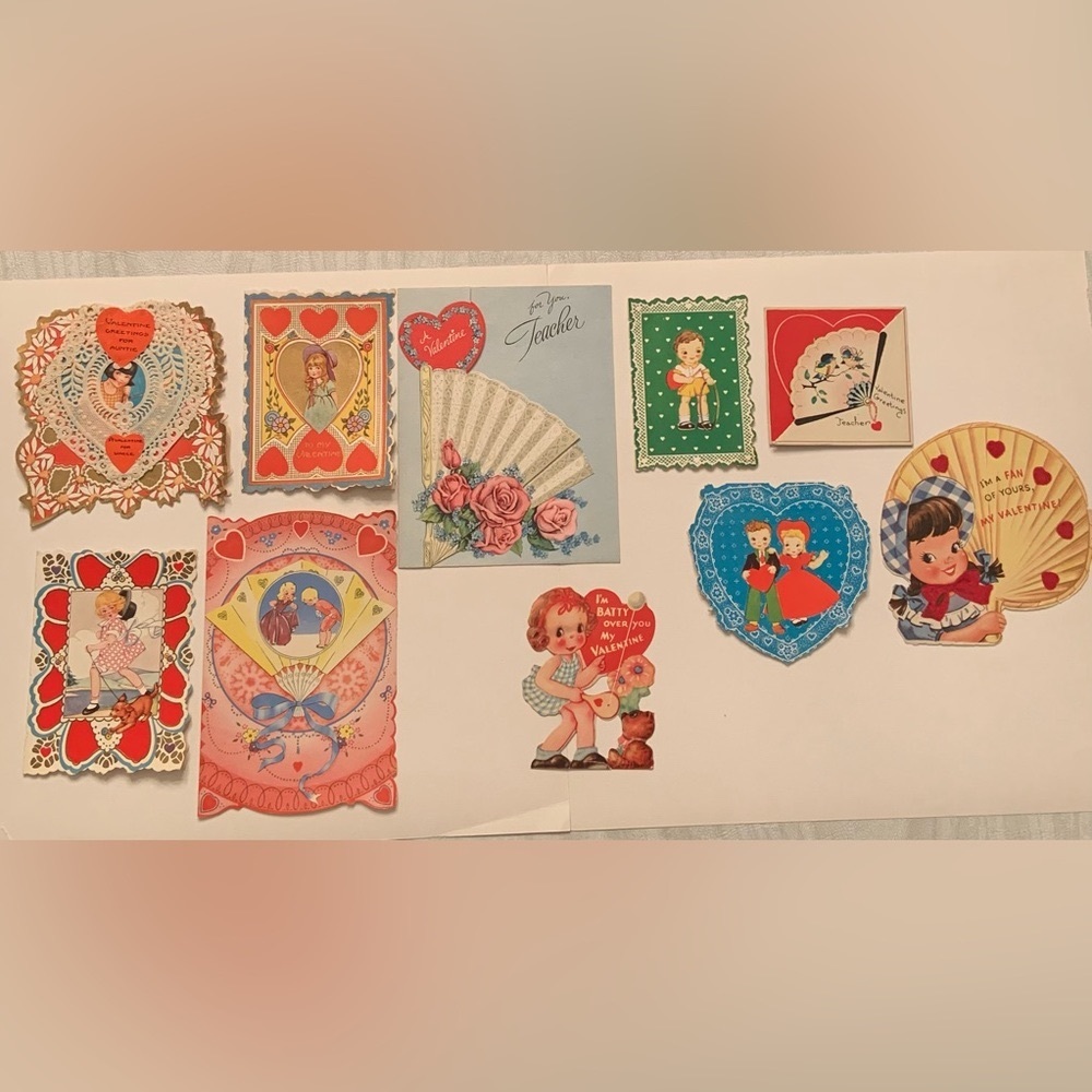 10 Vintage Valentines Cards
